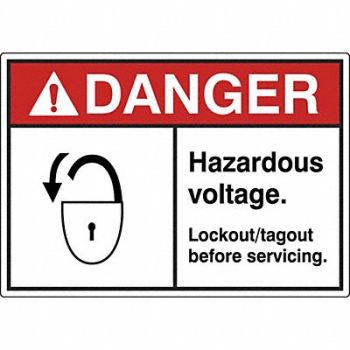 GRAINGER APPROVED Label 3 1/2 inx5 in Polyester PK5, 49CK42