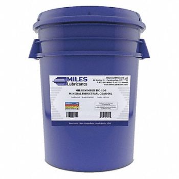 MILES LUBRICANTS Gear Oil Pail 35 lb 100 ISO Viscosity, 49CL36