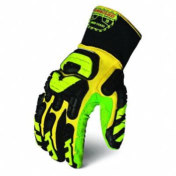 IRONCLAD Impact Gloves 3XL Yellow/Green/Black PR, 49DA27
