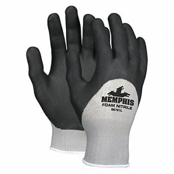 MCR SAFETY VF Coated Gloves 3/4Dip L 49DC27 PR, 66DD44