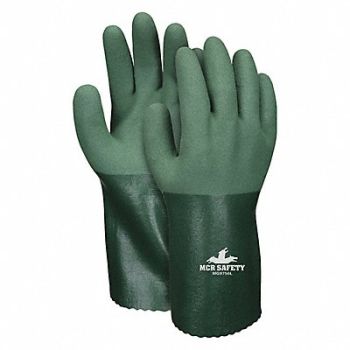 MCR SAFETY J5033 Gloves Nitrile M 12 in L PR PK12, 49DD38