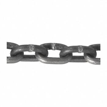 CAMPBELL Chain 20ft 1/4in Proof Coil Self Colored, 49DM21