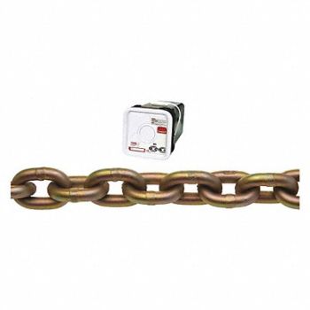 CAMPBELL Chain 45ft 3/8in Transport Gold Chromate, 49DM47