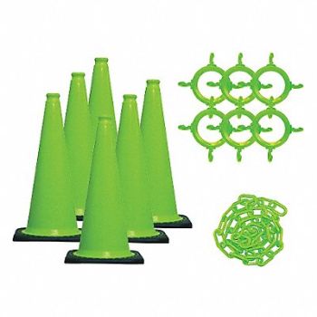 MR. CHAIN Traffic Cone Kit Green Gloss, 49DM66