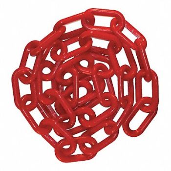 MR. CHAIN Plastic Chain Polyethylene Red 100 ft., 49DM79