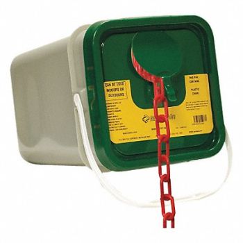 MR. CHAIN Plastic Chain Polyethylene Red 120 ft., 49DM80
