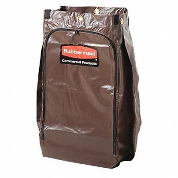 RUBBERMAID COMMERCIAL PRODUCTS Replacement Bag 34 gal Cap. Brown, 49DR36