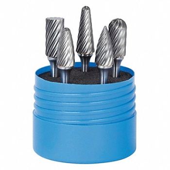 SGS PRO Carbide Bur Set Inox Cut 5pcs. 1/4 ., 49EJ45