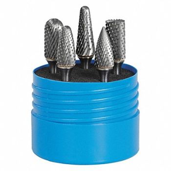 SGS PRO Carbide Bur Set Omega Cut 5pcs. 1/4 ., 49EJ80