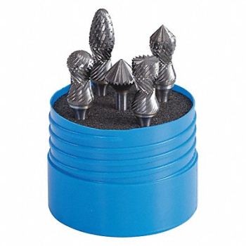 SGS PRO Carbide Bur Set Double Cut 1/4 ., 49EJ81