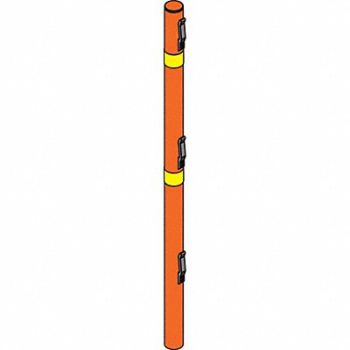 IDEAL WAREHOUSE INNOVATIONS INC. Barrier System Portable Fence Post Steel, 49EL01