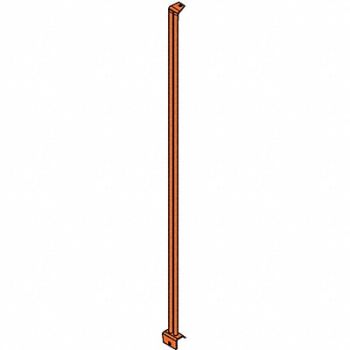 IDEAL WAREHOUSE INNOVATIONS INC. Barrier System Fence Guide Steel Orange, 49EL08