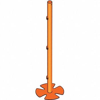 IDEAL WAREHOUSE INNOVATIONS INC. Barrier System Rotating Column Orange, 49EL09