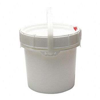GRAINGER APPROVED Pail Polyethylene White Open Head, 49EN28