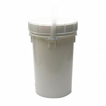GRAINGER APPROVED Pail Polyethylene White Open Head, 49EN30