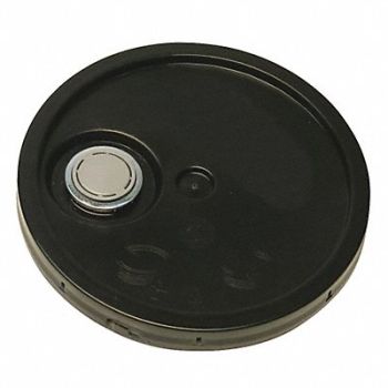 GRAINGER APPROVED Lid Black HDPE, 49EN32