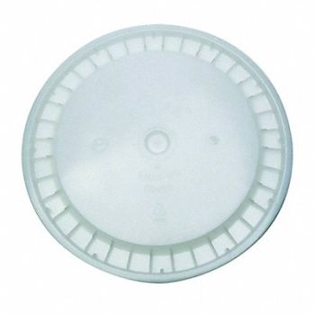 GRAINGER APPROVED Plastic Pail Lid Natural HDPE, 49EN40