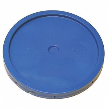 GRAINGER APPROVED Plastic Pail Lid Blue HDPE, 49EN58