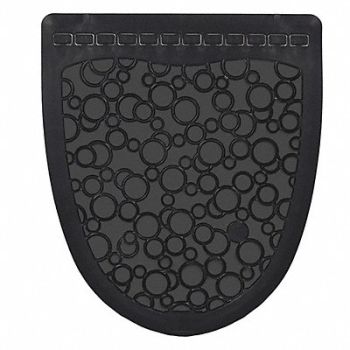 TOUGH GUY Urinal Mat Black Unscented 20 3/8 in PK6, 49EV64