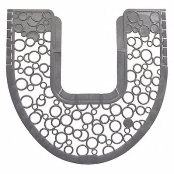 TOUGH GUY Toilet Mat Gray Unscented 20 3/8 in PK6, 49EV67