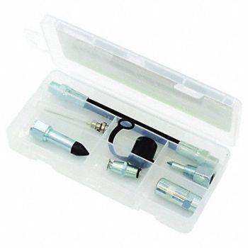 LUBRIMATIC Grease Gun Fitting Kit Steel 12000 psi, 49EV74