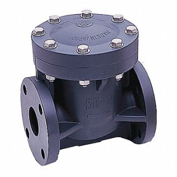 ASAHI Swing Check Valve PVC 1 Flange, 49EZ86