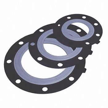 ASAHI Flange Gasket 12 Pipe Size Bolt Holes 12, 49FC91