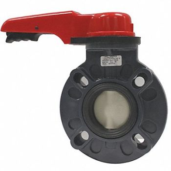 ASAHI Butterfly Valve 3 Pipe Size PVC, 49FD23