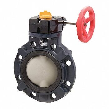 ASAHI Butterfly Valve 12 Pipe Size PVC, 49FD20