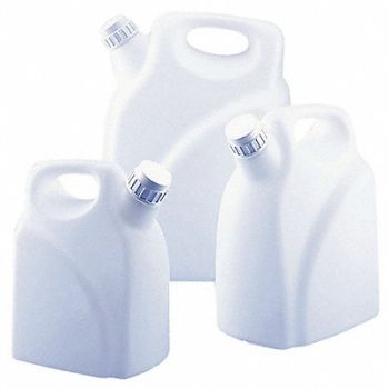 LAB SAFETY SUPPLY Jerrican HDPE 9.993L Screw On, 49H014