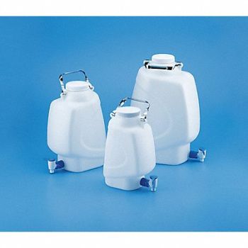 LAB SAFETY SUPPLY Carboy PP 19.98L w/Spigot, 49H045