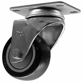 GRAINGER APPROVED Caster Flat Top 3 x 1-1/4, 49H181