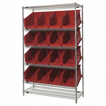 QUANTUM STORAGE SYSTEMS H7038 Pick Rack 18inx74inx48in Red, 49H227