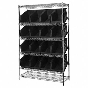 QUANTUM STORAGE SYSTEMS H7038 Pick Rack 18inx74inx48in Black, 49H231