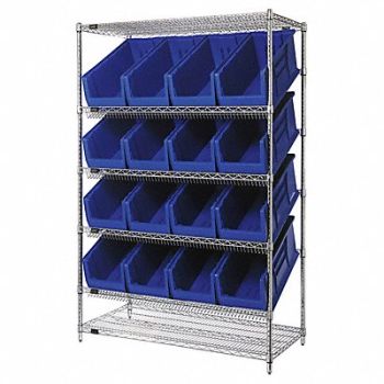 QUANTUM STORAGE SYSTEMS H7037 Pick Rack 24inx74inx48in Blue, 49H232