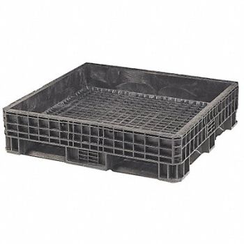 ORBIS Bulk Container Black Solid 48 in, 49H263