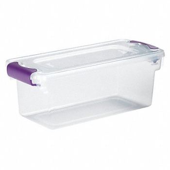 HOMZ Storage Tote Clear Polypropylene, 49H268