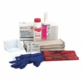 FIRST AID ONLY Bloodborne Pathogen Kit Refill, 49H354