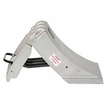 ZICO Wheel Chock 12 In H Aluminum, 49H693