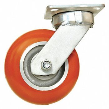 GRAINGER APPROVED Kingpinless Plate Caster Swivel 1000 lb., 49H866