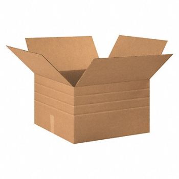 GRAINGER APPROVED Multi Height Shipping Box 20x20x12-6 in, 49J994