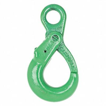 CAMPBELL Self Locking Slip Hook 9/32in 4300lb Eye, 49JM95