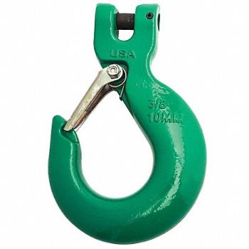 CAMPBELL Sling Hook 3/8 in 8800 lb Latch Clevis, 49JN06