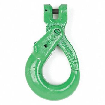 CAMPBELL Locking Slip Hook 3/8 in 8800 lb Clevis, 49JN17