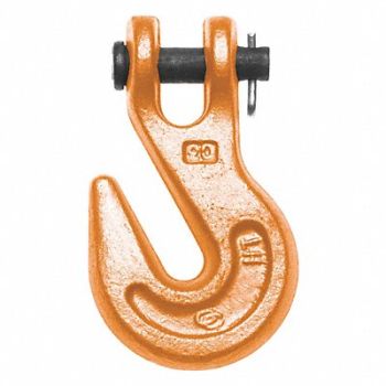 CAMPBELL Grab Hook 1/2 in 12 000lb Clevis Orange, 49JN48