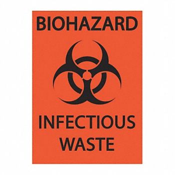 ZING DOT Handling Label Waste 5 Label W PK2, 49JR97