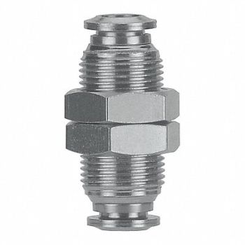 AIGNEP USA Bulkhead Mender SS 6mm Tube 250 psi, 49JX84