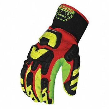 IRONCLAD J4184 Impact Gloves Slip On Corded Cotton PR, 49JZ54