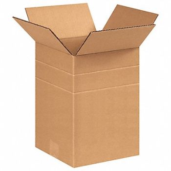 GRAINGER APPROVED Shipping Box 8 1/2x 8 1/2x12-8 in, 49K015