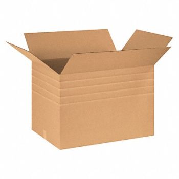 GRAINGER APPROVED Multi Height Shipping Box 30x20x20-12 in, 49K023